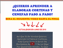 Tablet Screenshot of hacercortinas.info